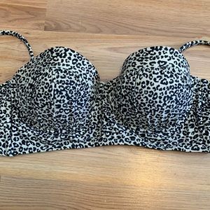 Leopard bikini top L/XL
